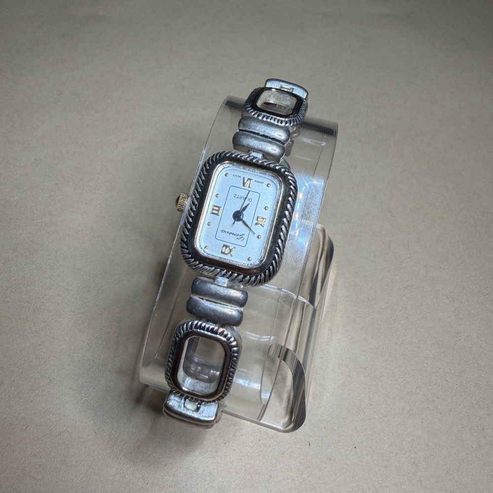 Vintage Geneva Silver and Gold Women's Watch